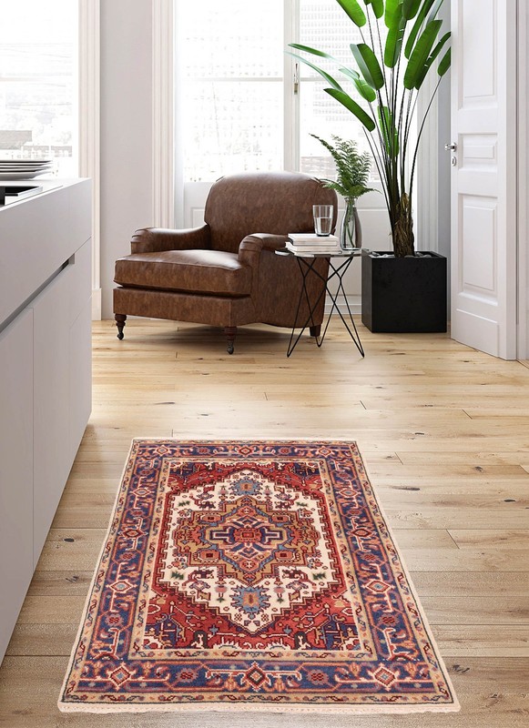 Traditional Vintage Hand-Knotted Carpet 4'1" x 6'0" Wool Area Rug gallery