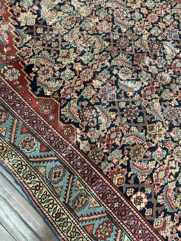 Impossibly Fine Antique Malayer Rug Circa 1900 All Vegetable Dyes 5’5 X 16 gallery