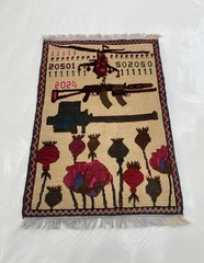 92×66 cm Classic War Rug War Rug Beautifully Made Wool Rug Handicrafts #613