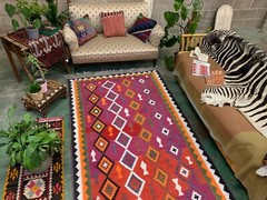 Vintage Lori Kilim 285×142 cm Wool Kelim Rug Large Red, Green, Pink, Colorful