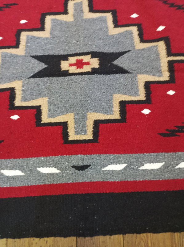 Handwoven Southwest Design Acrylic Rug; 32"x64" gallery