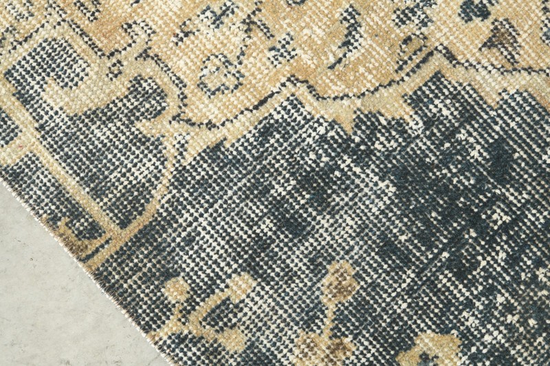 Turkish Door Mat Rug Antique Wool Carpet Vintage Small Oushak Rug 1x4 ft,958 gallery