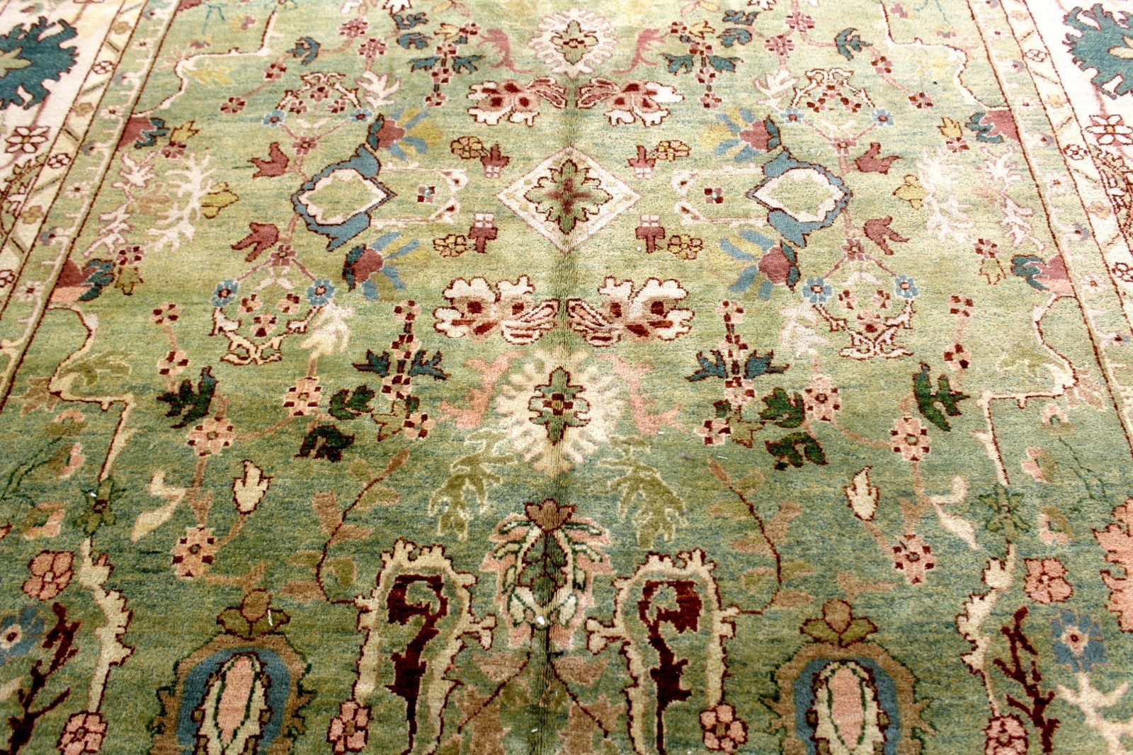 9X12 INCREDIBLE HAND KNOTTED ANTIQUE REPRODUCTION HERIZ SERAPI WOOL TURKISH RUG gallery