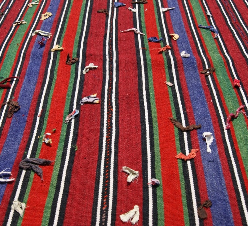 TURKISH KILIM WOOL HAND WOVEN RECTANGLE MULTI COLORED KELIM 30+ AREA RUGS 8X9ft gallery