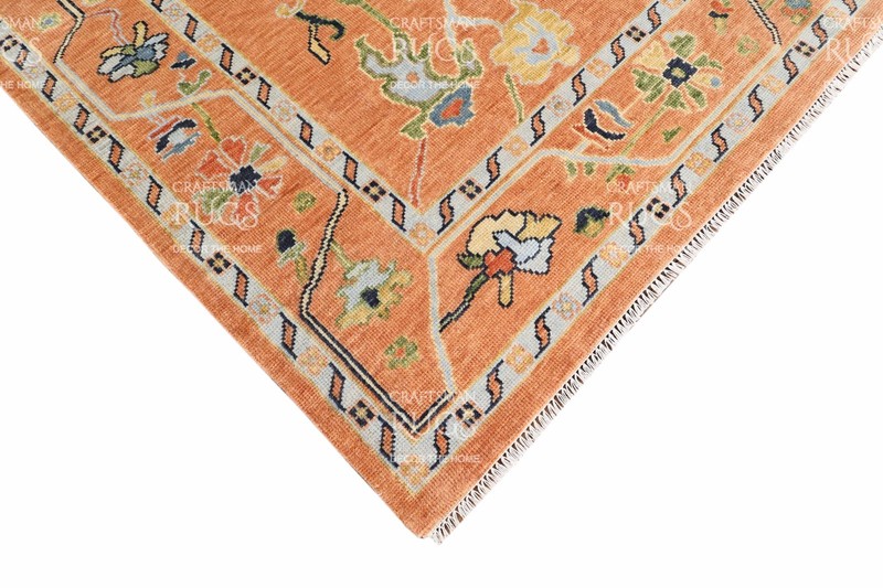 Traditional Oriental Rug with Geometric Border 8x10 ft gallery