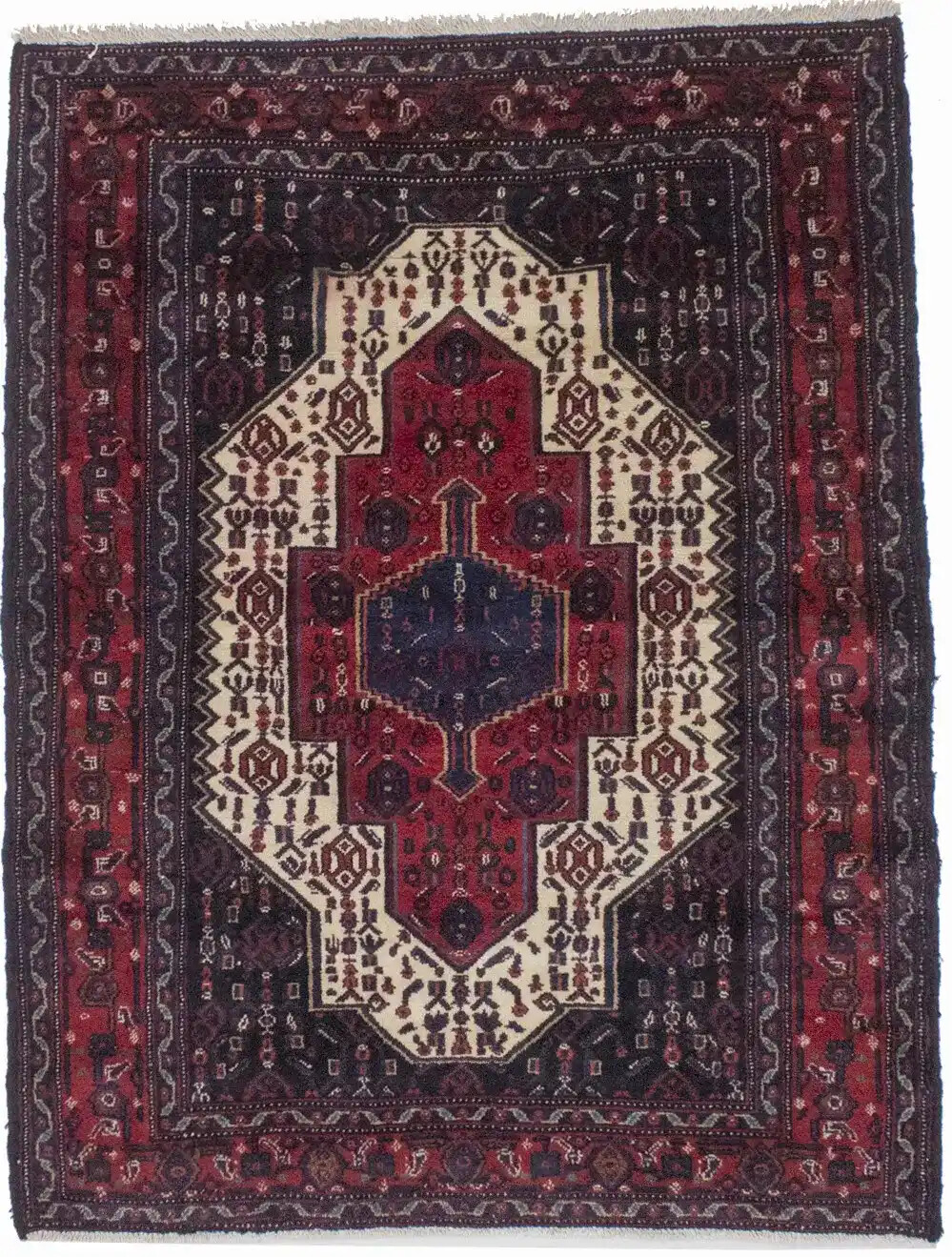 Handmade Vintage Oriental Area Rug Small Floral Design Home Decor Carpet 4X5 ft gallery