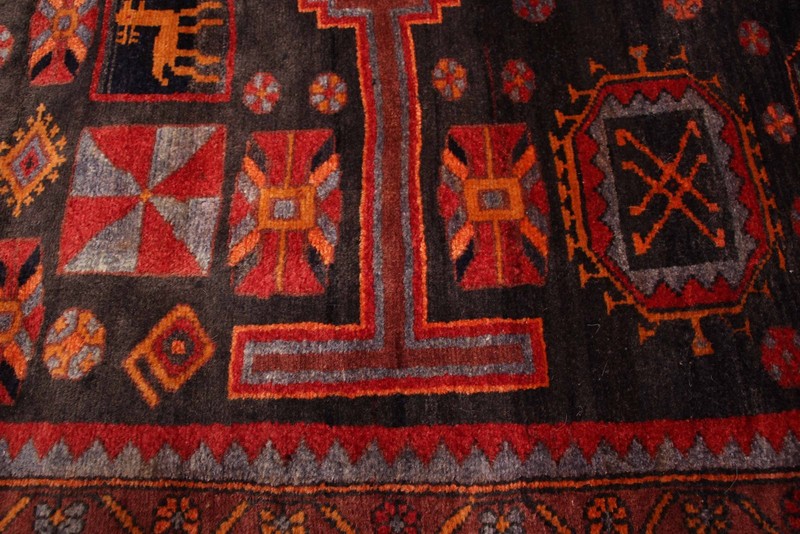 Vintage Traditional Hand-Knotted Area Rug 4'2" x 10'6" Oriental Wool Carpet gallery