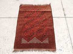 3x4ft. Antique Afghan Ersari Wool Prayer Rug