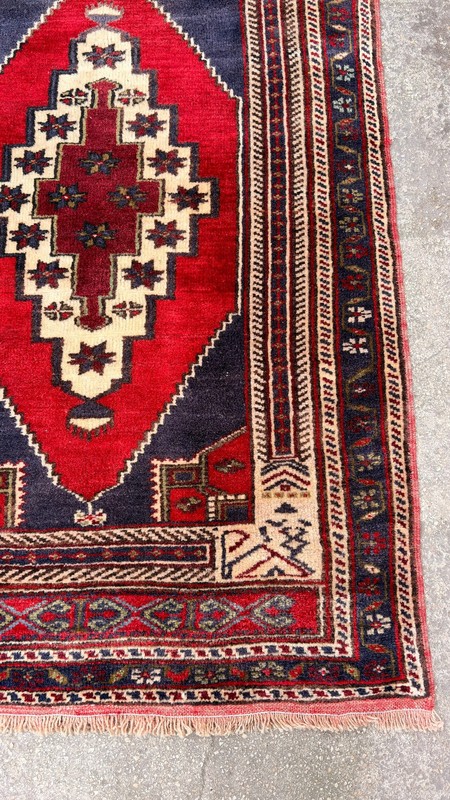 3'2'' X 5'2'' Vintage Carpet Natural Village Rug Handmade Rug.SKU:T1736 gallery