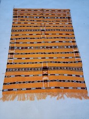 Orange New Large Moroccan Handmade carpet Berber Zemmour khemisset, U.S. Seller