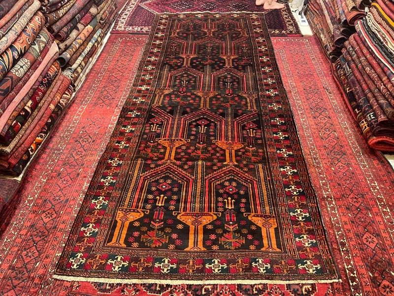 120 X 290 CM Stunning Natural Vegetable Dye Sistan Jan Bag Hallway Runner gallery