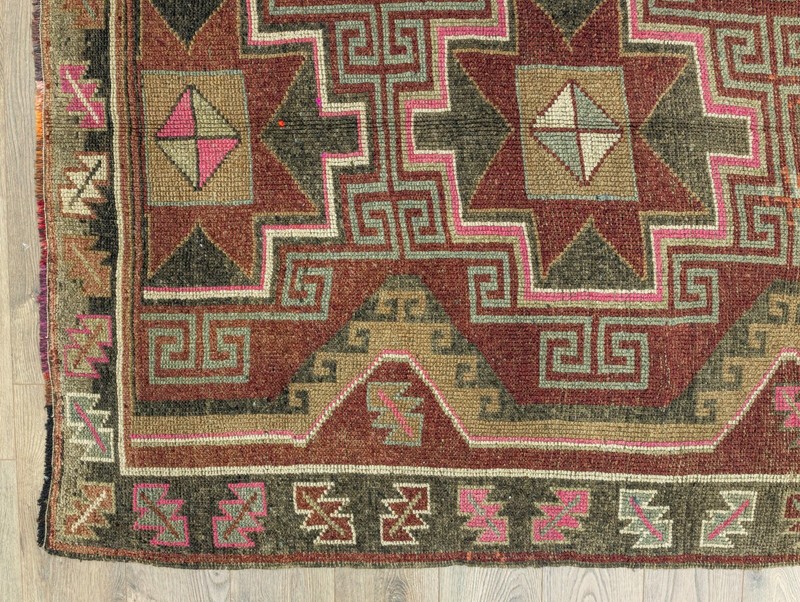 Extra Large and Long Vintage Oushak Runner 5.9x15 ft Hand-Knotted Turkish Carpet gallery