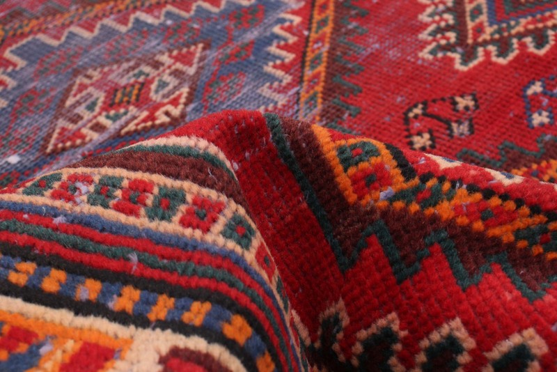 3'2" x 9'10" Vintage Hand-knotted Runner Rug Traditional Oriental Wool Carpet gallery