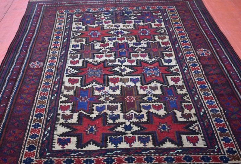 Handmade Afghan Tribal Berjesta Area Rug 6x9 Vintage Geometric Star Design Rug gallery