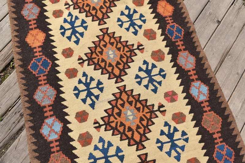 Turkish Rug 2x12 Size Oriental Runner Stairs Kilim Corridor 75x375cm Hallway gallery