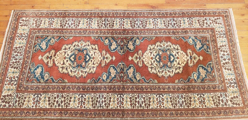 Exquisite Antique Cr1930-1939's Natural Dye Wool Pile Kayseri Rug 3' × 5'10'' gallery