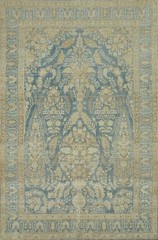 Antique Blue Floral Area Rug Living Room Handmade Classic Decorative Rug 10×13