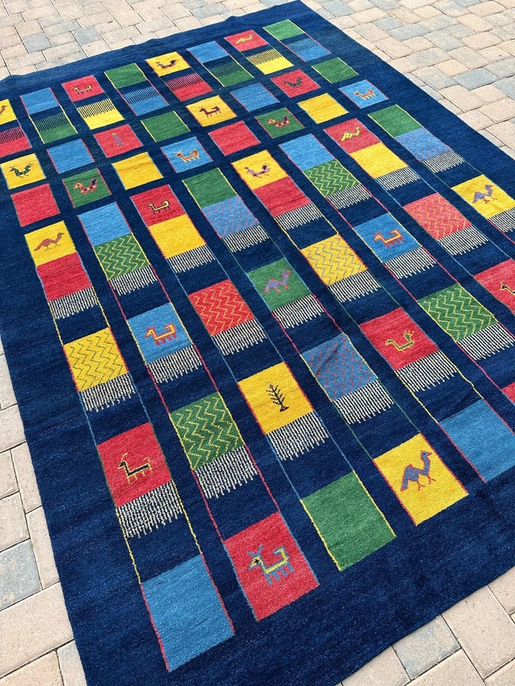 Fine Quality Handmade Nepalese Tibetan Area Rug,Charming Animal Motifs, 8x11