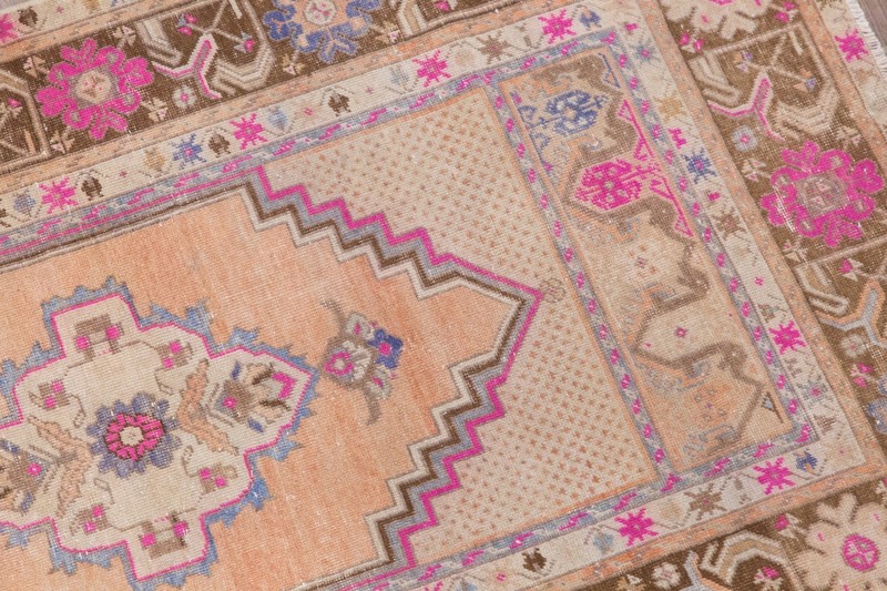 Oushak Rug, Vintage Turkish Rug, 60+ Yr Old, 105x170 cm, 3'7" x 5'7" ft Area Rug gallery