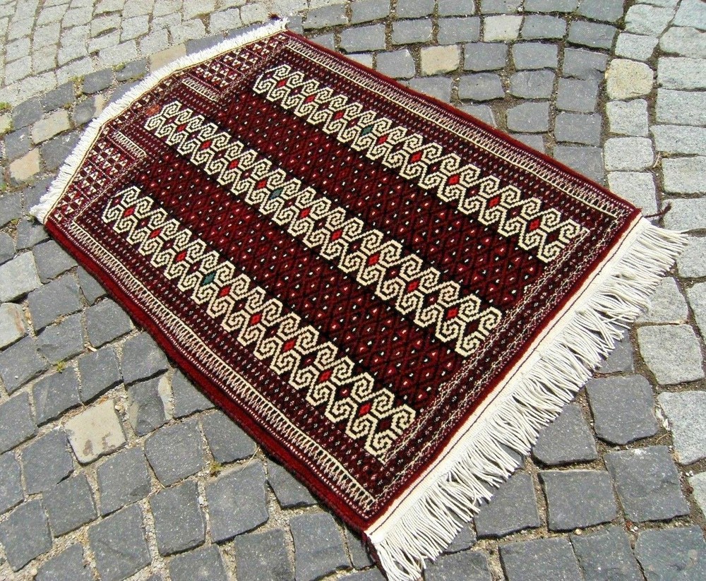 Fabulous Antique Rare Rug 31'' x 45'' Turkoman Tribal Small Yomud Rug Area Rug