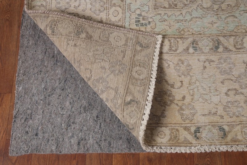 Wool Muted Distressed Rug 9x13 Handmade Medallion Room Size Semi-Antique Carpet gallery