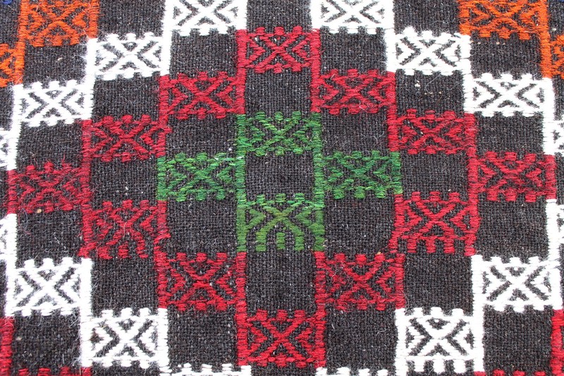 Turkish Kilim Rug 46''x106'' Hand Woven Adana Cicim Kilim 117x270cm gallery