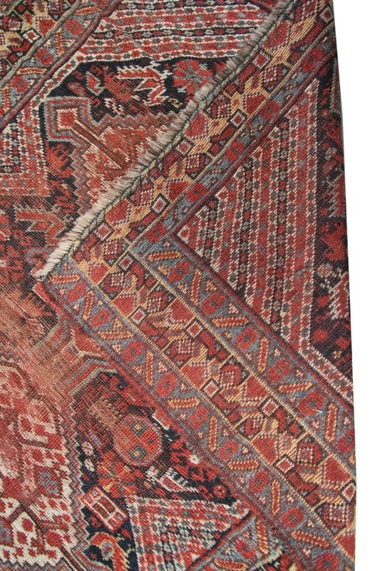 3x10 Rare Antique Handmade Wool Runner Red Tribal Geometric Shabby Chic Rug gallery