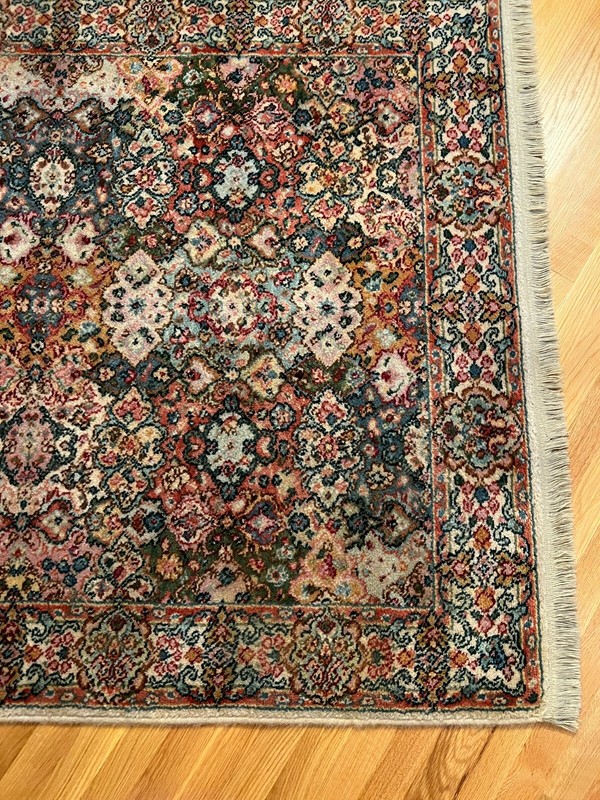 KARASTAN CARTOUCHE PATTERN# 607 WOOL RUG ~ 4ft 3in X 5ft 6in gallery