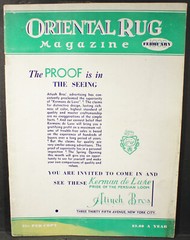 Very Nice 1935 35 Page Oriental Rug Magazine