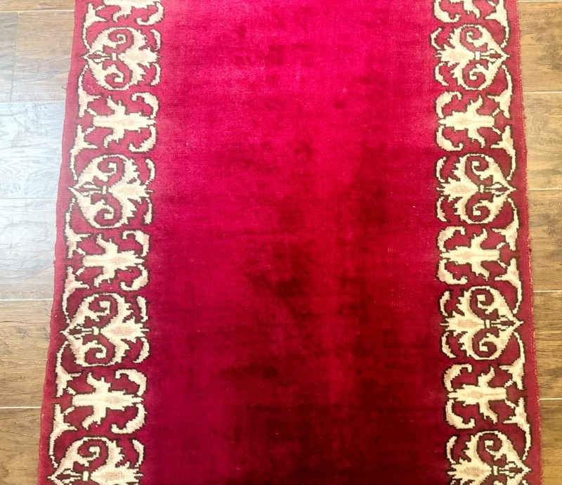 Per'sian Ker'man Runner Rug3x16, Handmade Red Carpet Runner Semi Antique Vintage gallery