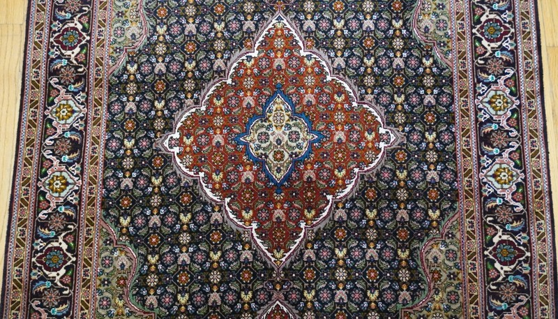 Phenomenal Tabrizz Silk Wool Hand Knotted Premium Quality Oriental Rug 3'4"x 5' gallery