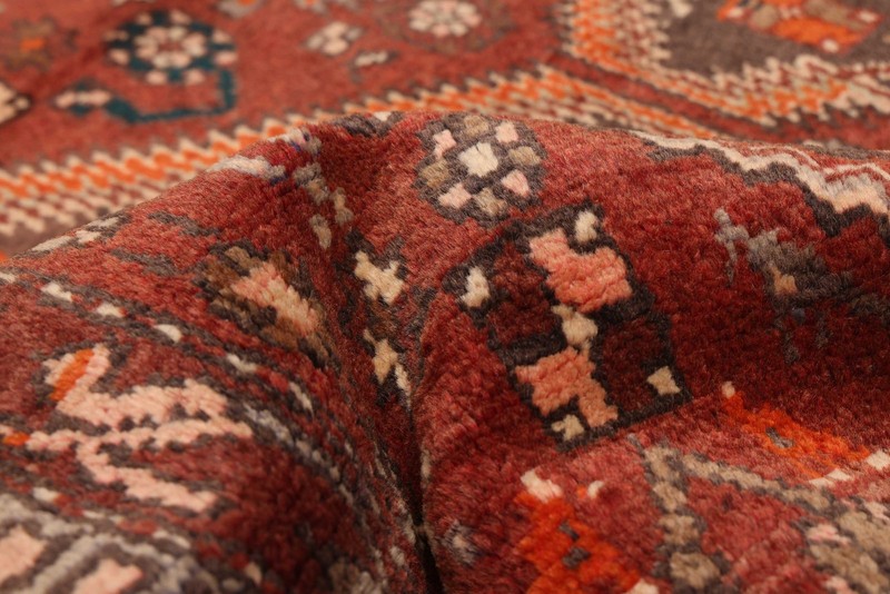Vintage 4'2" x 8'8" Traditional Hand Knotted Vegetable Dye Wool Area Rug gallery