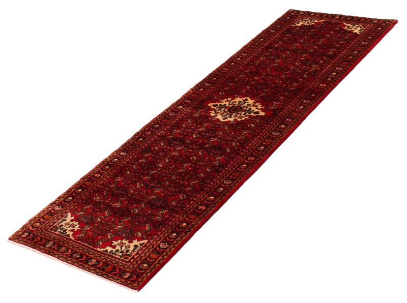 2'10" x 10'3" Vintage Hand-knotted Runner Rug Traditional Oriental Wool Carpet gallery
