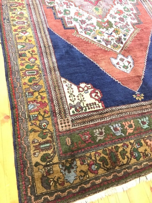 Antique 1900-1939s Exclusive Turkish Wool Pile Tribal Rug Turkey 5’6”x 9’7” gallery