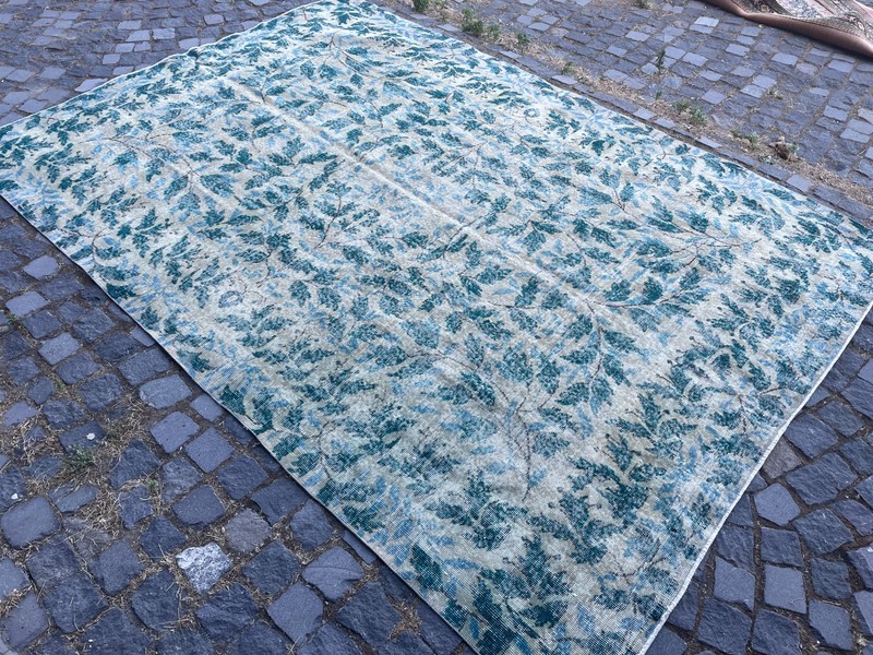 Turkish Vintage Rug, Handmade Wool Rug, Bohemian Large Rug, 6,8 x 9,8 ft gallery
