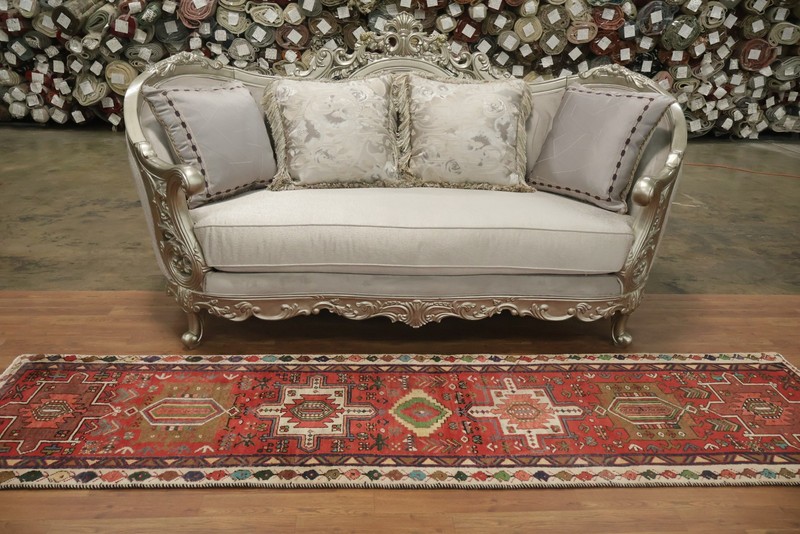 Vintage 9 ft Runner Rug 2x9 Geometric Tribal Traditional Handmade Hallway Carpet gallery