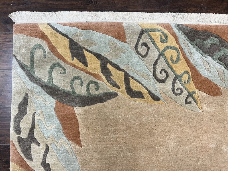 Modertn Tibetan Rug 7x10 Wool Tufenkian Style Nepali Carpet Handmade Open Field gallery