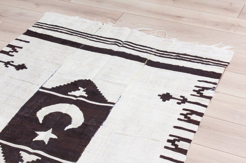 Blanket Siirt Blanket Poor Condition 3.90' x 5.74' Old Fast Shipment 11793 gallery