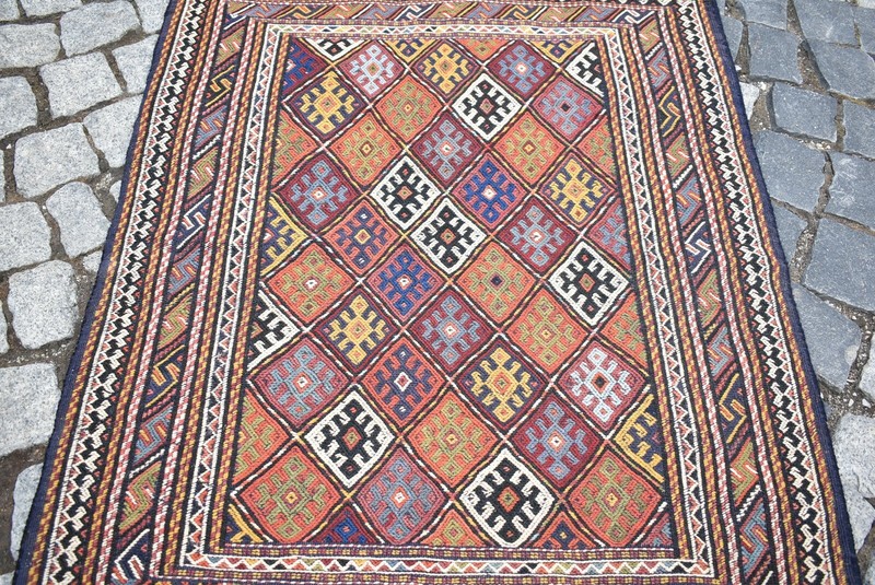 Caucasian Sumac Chuval 31'' x 41'' Awesome Sumac Weave Fine Quality Camel Bag gallery