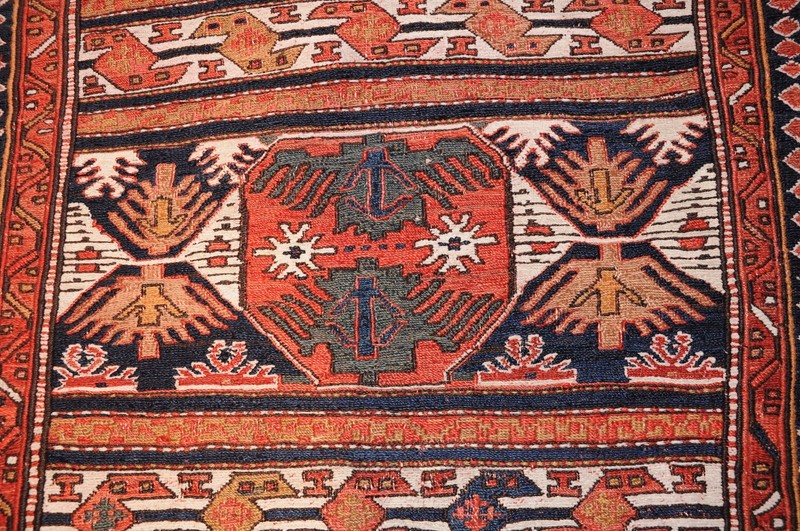 Terrific antique Shahsavan, front of a saddlebag, 55 x 55 cm (21 x 21 in ) gallery