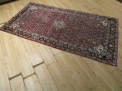 ESTATE ANTIQUE Circa 1900 4×8 KURDISH-BIDJAR HANDMADE-KNOTTED WOOL RUG 582858
