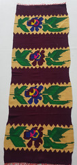 Vintage Handmade Traditional Urban Floral Kilim Floor Rug Carpet 182×69 cm