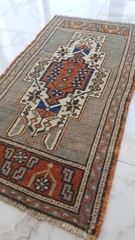 Antique Dowry Village Carpet, Medium Multicolor Rug, Handmade Decoration Rug AAA