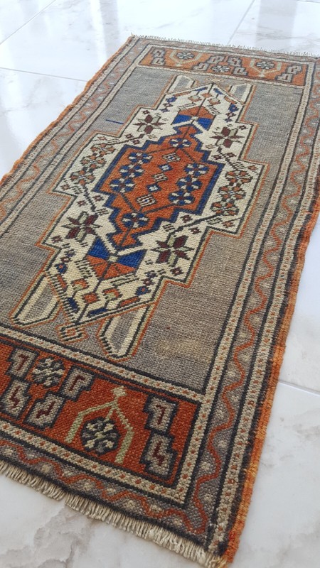 Antique Dowry Village Carpet, Medium Multicolor Rug, Handmade Decoration Rug A b gallery