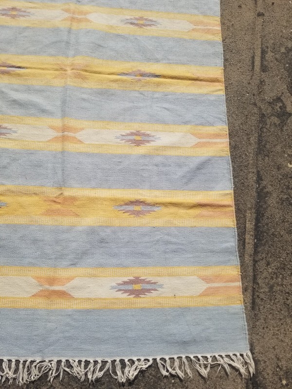 Vintage Traditional Handmade Beautiful Turkish Kilim Floor Rug Carpet 190x116 cm gallery