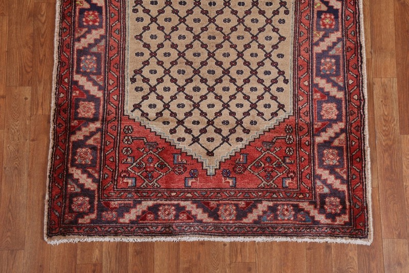 Geometric Handmade 10 ft Runner Rug 4x10 Vintage Tribal Traditional Wool Carpet gallery