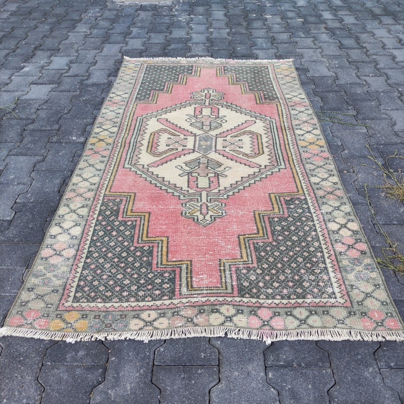Cross borders Vintage Area Rug 3.44 x 6.14 ft , 3x6 Handmade Wool 105 x 187 cm gallery