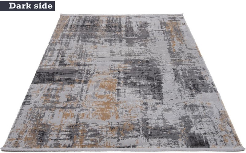 Modern 230x160 cm Abstract Machine Woven Fine Carpet Rug Gray gallery