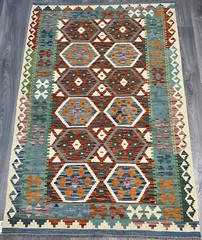 Vintage Kilim Traditional Hand Made Oriental Wool Kilim 5ftx3.2ft 159cmx109cm