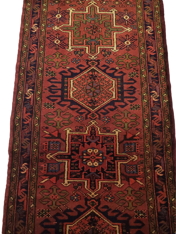 Vintage Karajeh Red Runner with Multi-Medallion - 2'10" x 12'5" gallery